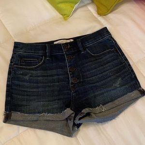 Abercrombie & Fitch High Rise Denim Shorts Size 2